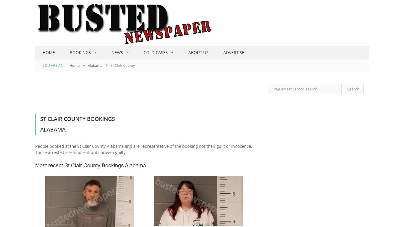 St Clair County, AL Mugshots - BUSTEDNEWSPAPER.COM